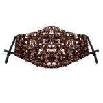 KIM & C Large Seuquin Earloop Face Mask - Gold