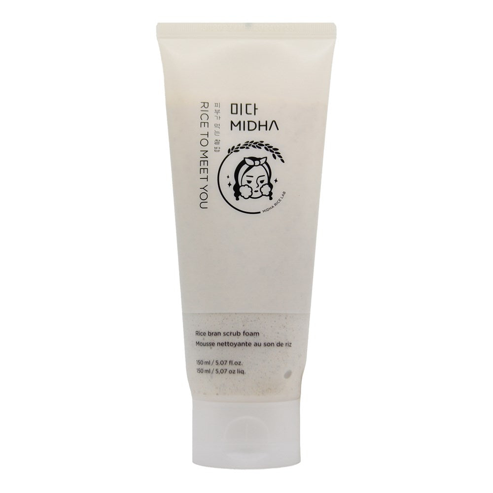 MIDHA Rice Bran Scrub Foam (5.07oz)