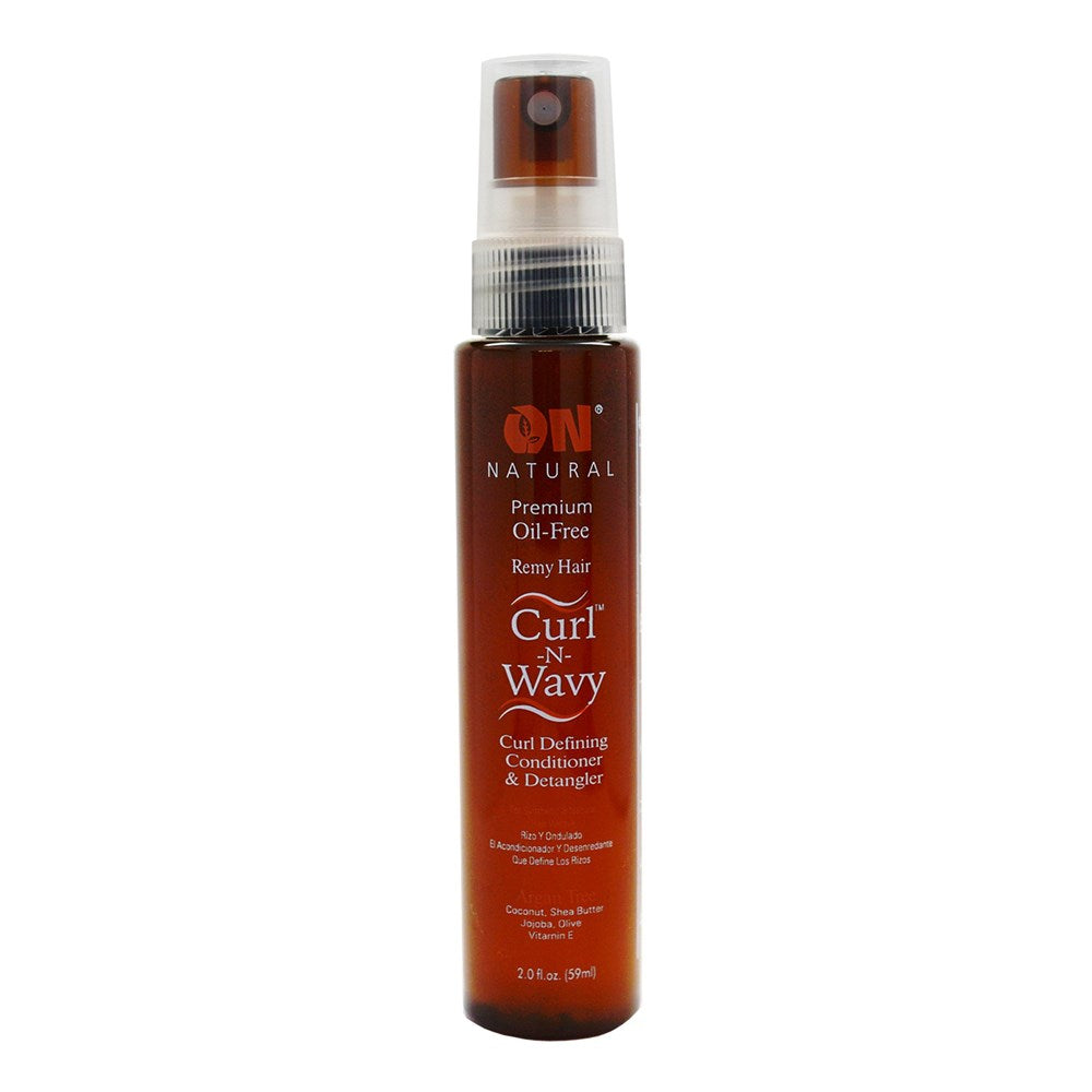 ON NATURAL Curl & Wavy Argan 4-In-1 Enhancer Conditioner & Detangler - 2oz (Old Look)