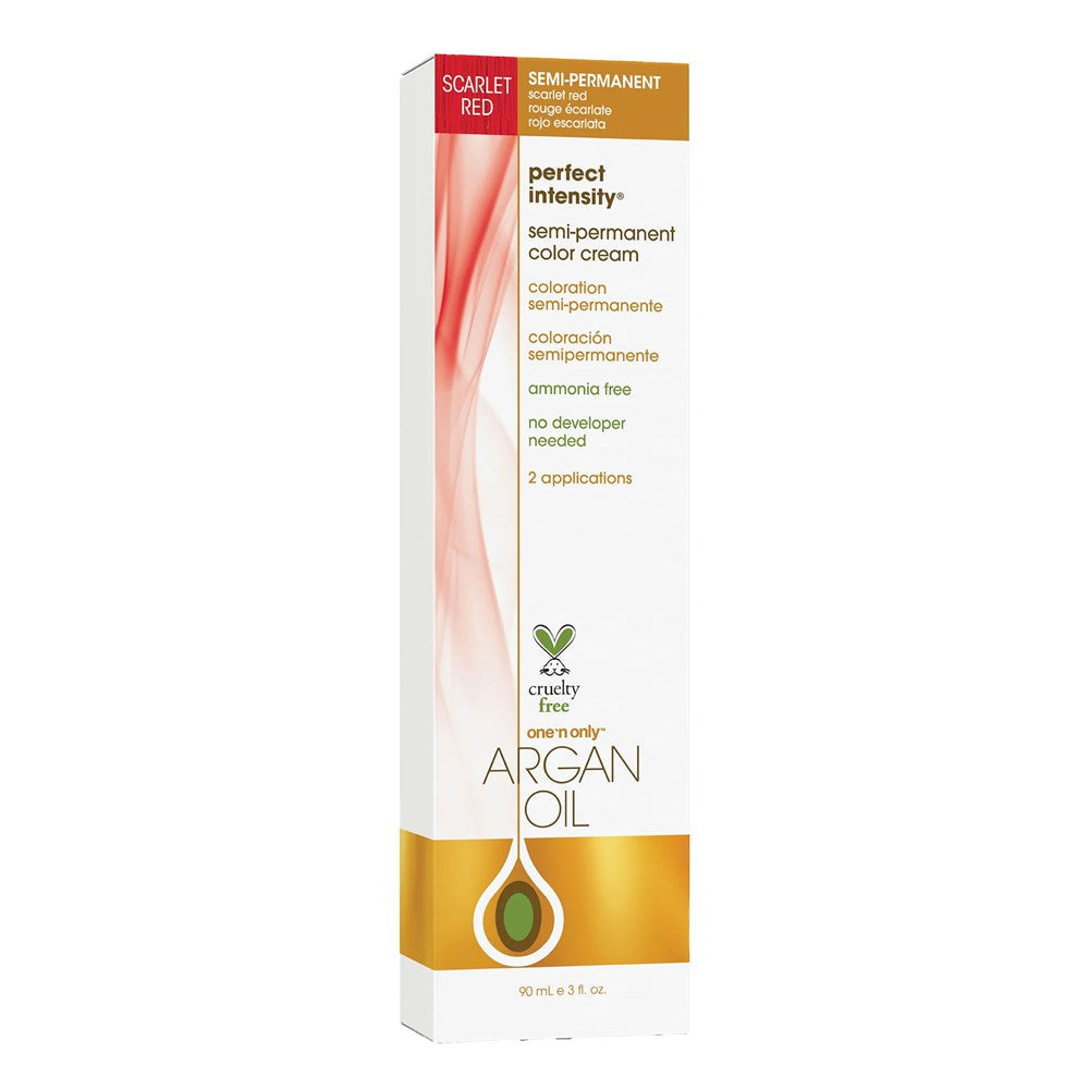 ONE 'N ONLY Argan Oil Perfect Intensity Semi Permanent Color Cream (3oz) - Scarlet Red