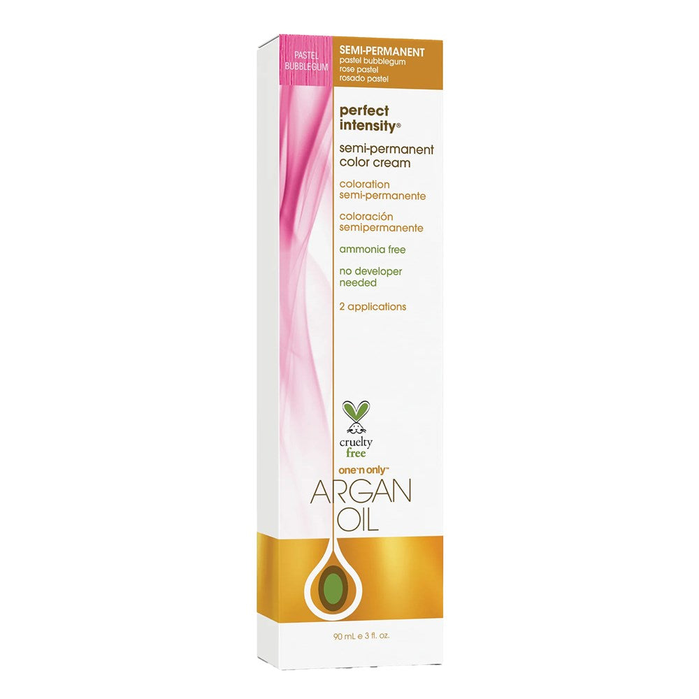 ONE 'N ONLY Argan Oil Perfect Intensity Semi Permanent Color Cream (3oz) - Pastel Bubblegum