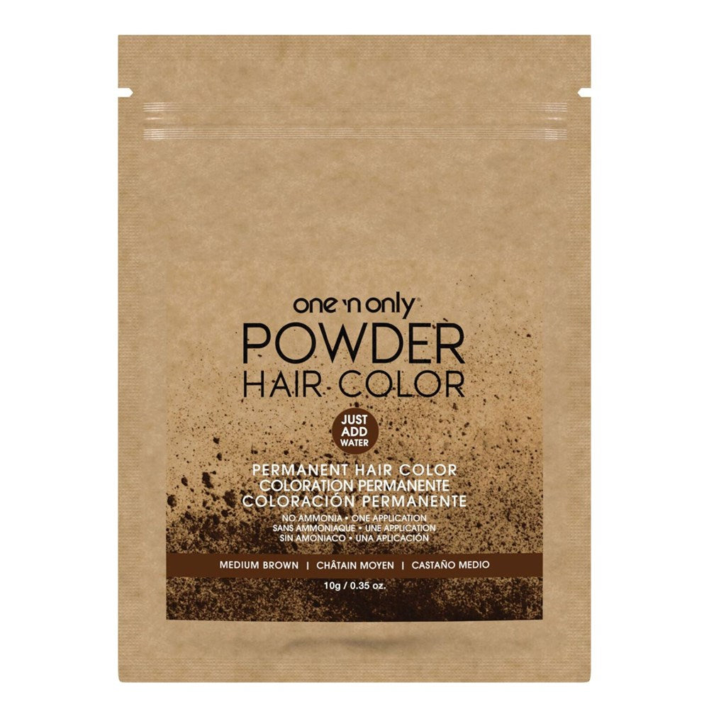 ONE 'N ONLY Powder Permanent Hair Color Packet (0.35oz) - Medium Brown