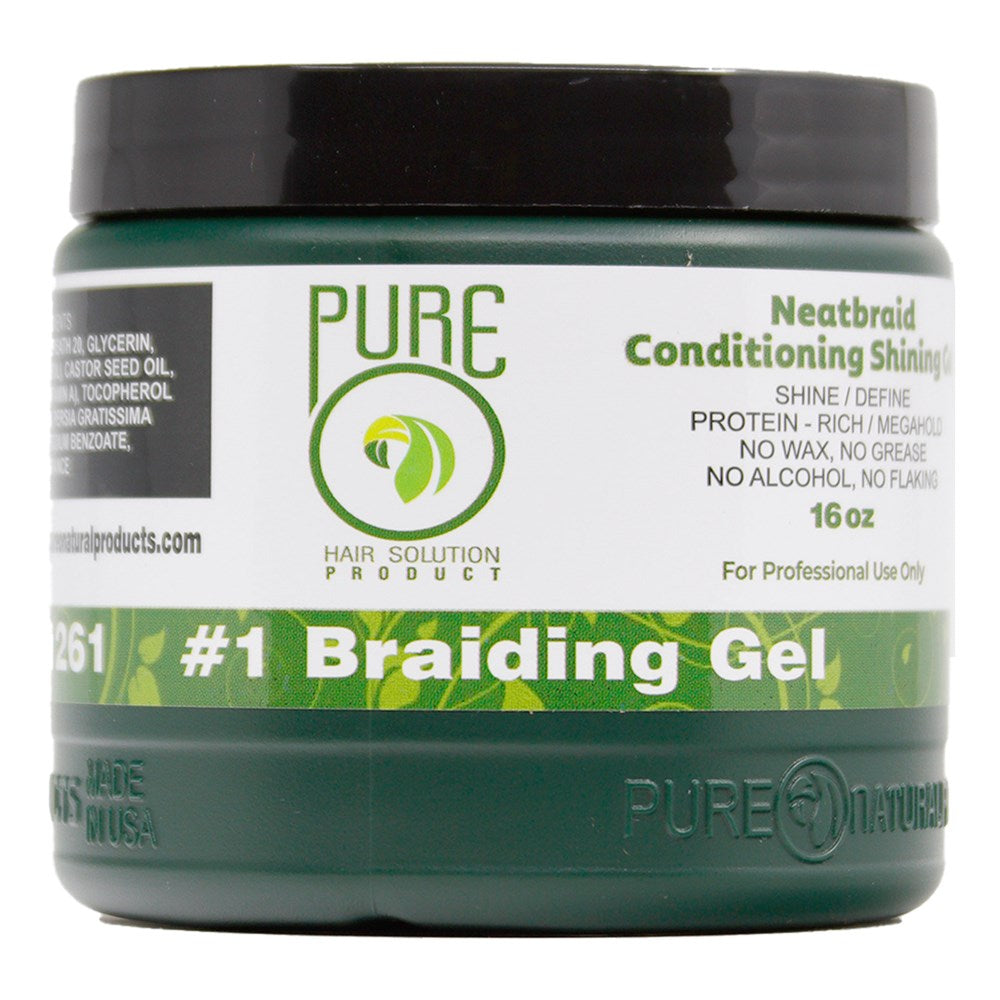 PURE O Natural Neat Braid Conditioning Gel - 16oz