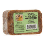 RA COSMETICS 100% Black Soap Bar (5oz) - Mango
