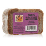 RA COSMETICS 100% Black Soap Bar (5oz) - Lavender