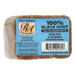RA COSMETICS 100% Black Soap Bar (5oz) - Cucumber-Melon