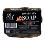 RA COSMETICS 100% Black Soap Bar (5oz) - Turmeric Oil