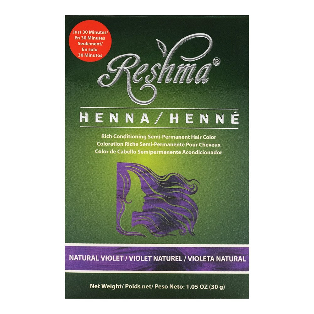 RESHMA 30-Minute Henna Semi Permanent Hair Color - Natural Violet