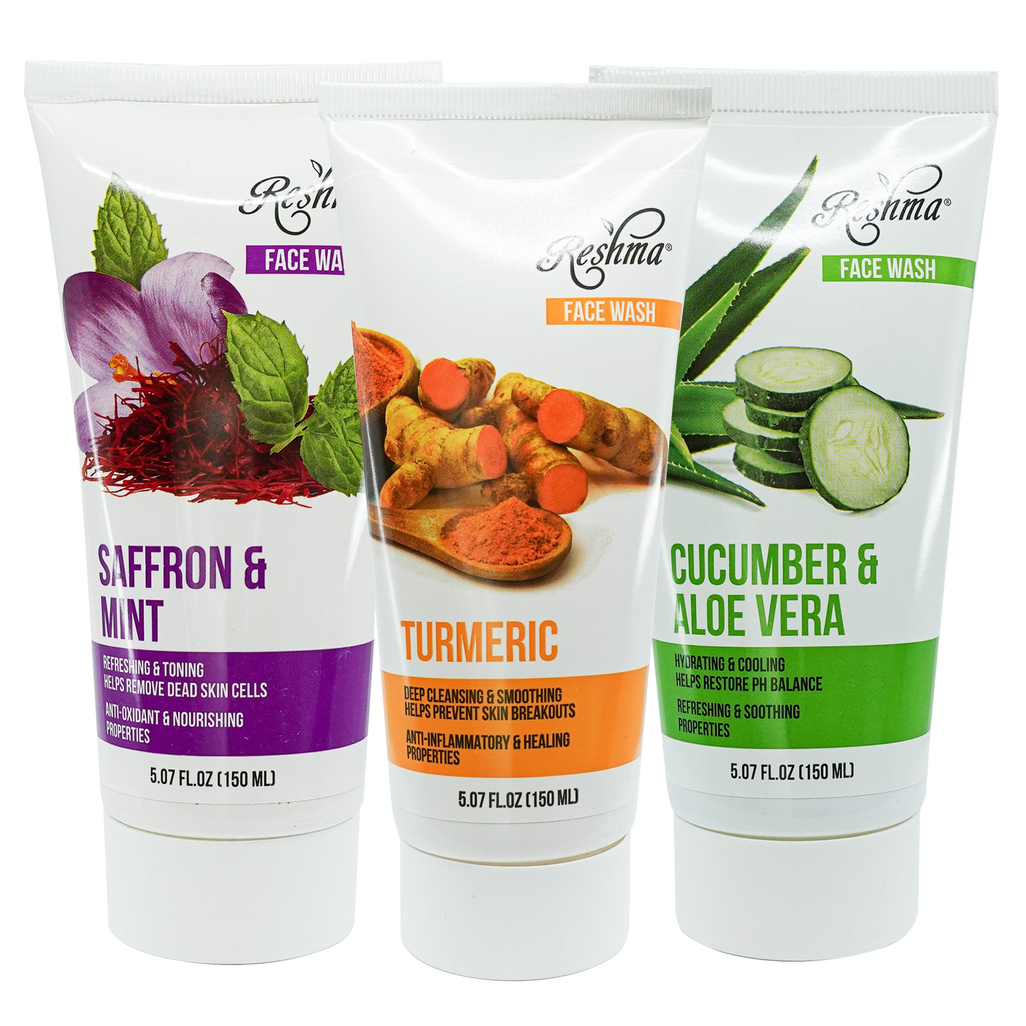RESHMA Face Wash (5.07oz) - Cucumber and Aloe Vera