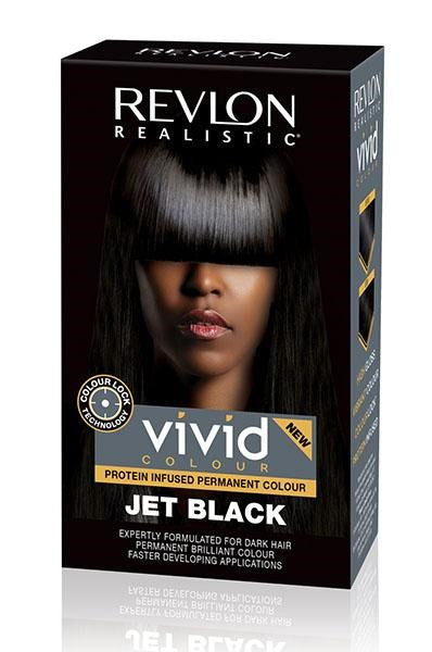 REVLON Vivid Color Permanent Hair Color Kit - Jet Black