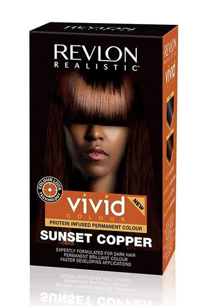 REVLON Vivid Color Permanent Hair Color Kit - Sunset Copper