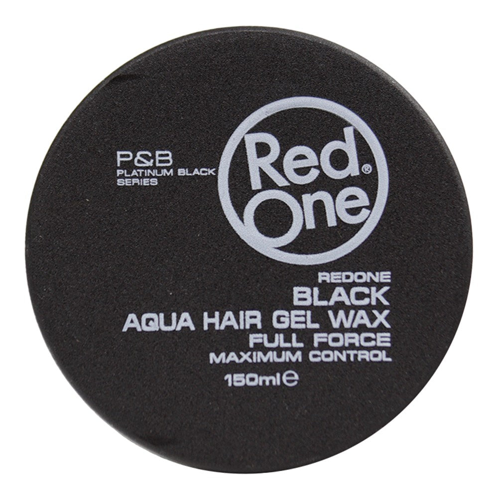 RED ONE Aqua Hair Gel Wax (5oz) - Black