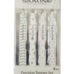 SILKLINE 4pcs Precision Tweezer Set