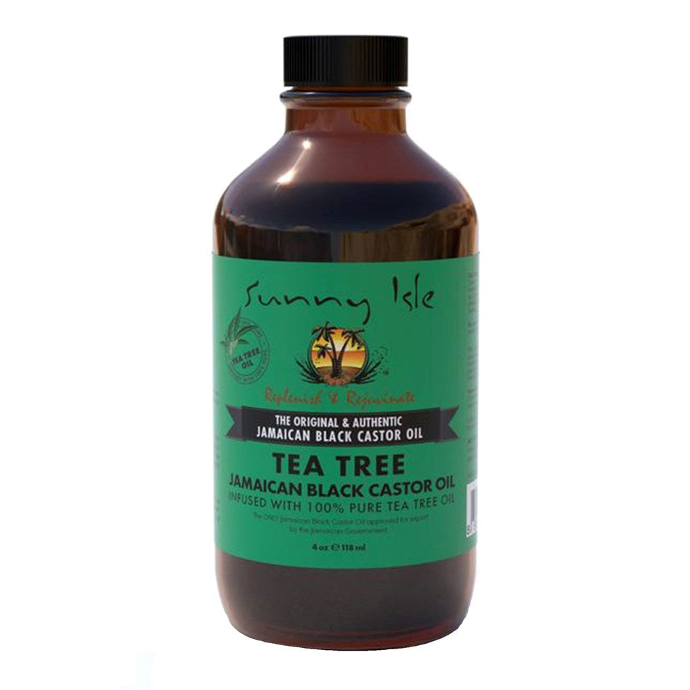 SUNNY ISLE Jamaican Black Castor Oil - 4oz / Tea Tree