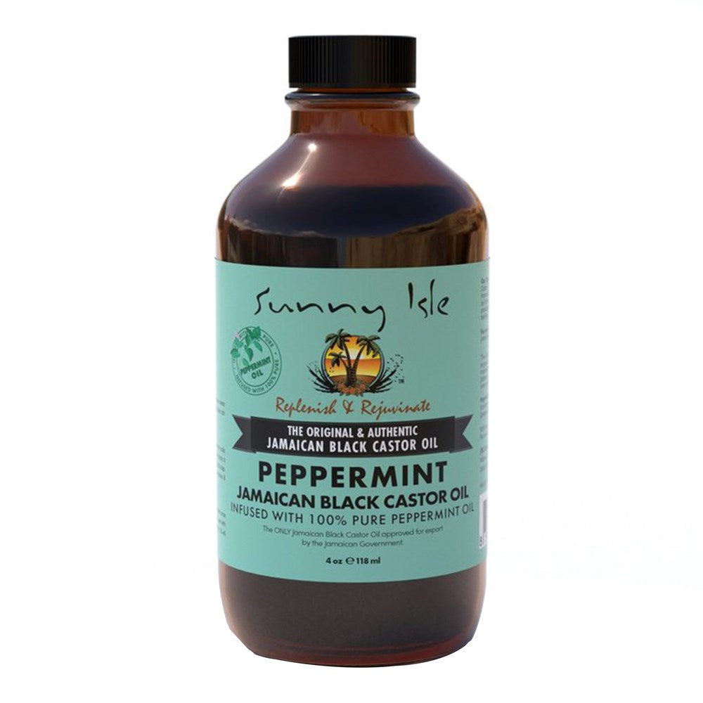 SUNNY ISLE Jamaican Black Castor Oil - 4oz / Peppermint