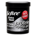 SOFTEE Extra Hold Protein Styling Gel [Dark] - 8oz