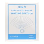 SILK B PROFESSIONAL Prime Quality Wooden Waxing Spatula - Large: 150x18x1.6mm (500pc)  (Polished)