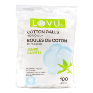 SPECTRA LOVU 100% Jumbo Pure  Cotton Ball (100pcs)