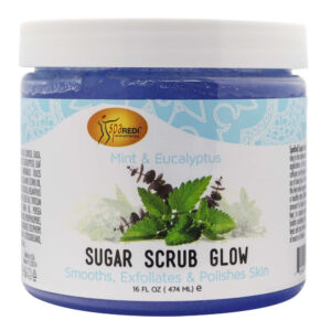 SPA REDI Sugar Scrub Glow (16oz) - Mint and Eucalyptus
