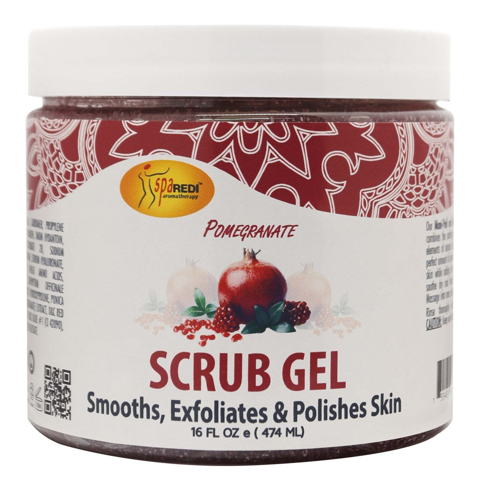 SPA REDI Pedi Scrub Gel (16oz) - Pomegranate