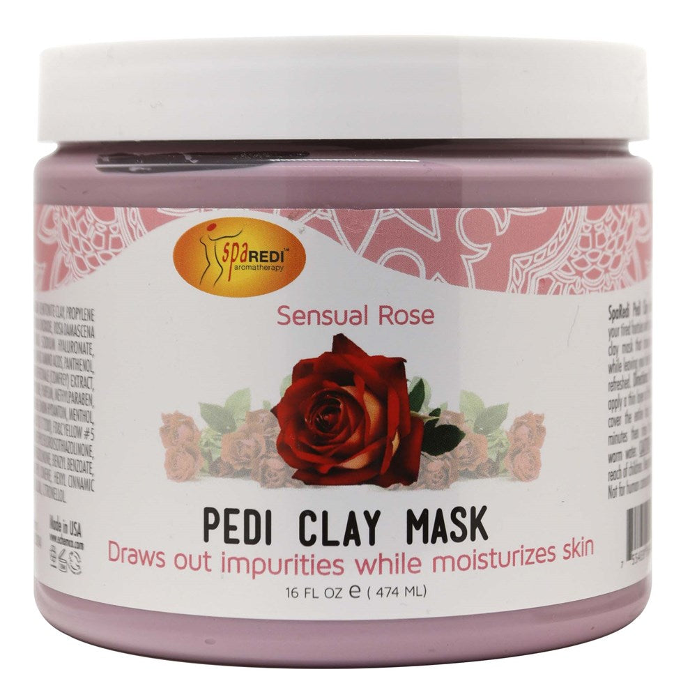 SPA REDI Pedi Clay Mask (Marine) (16oz) - Sensual Rose