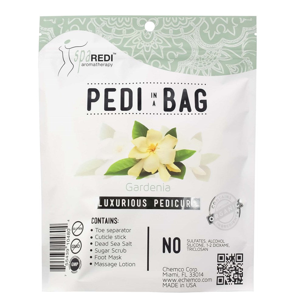 SPA REDI Pedicure Kit in a Bag - Gardenia