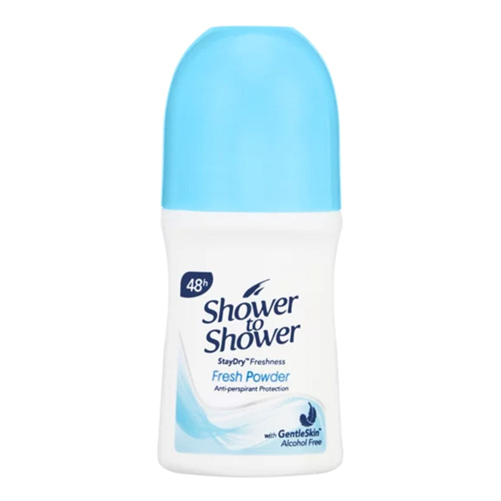Shower to Shower Women Roll On Deodorant (50ml/1.69oz) - Fresh Powder