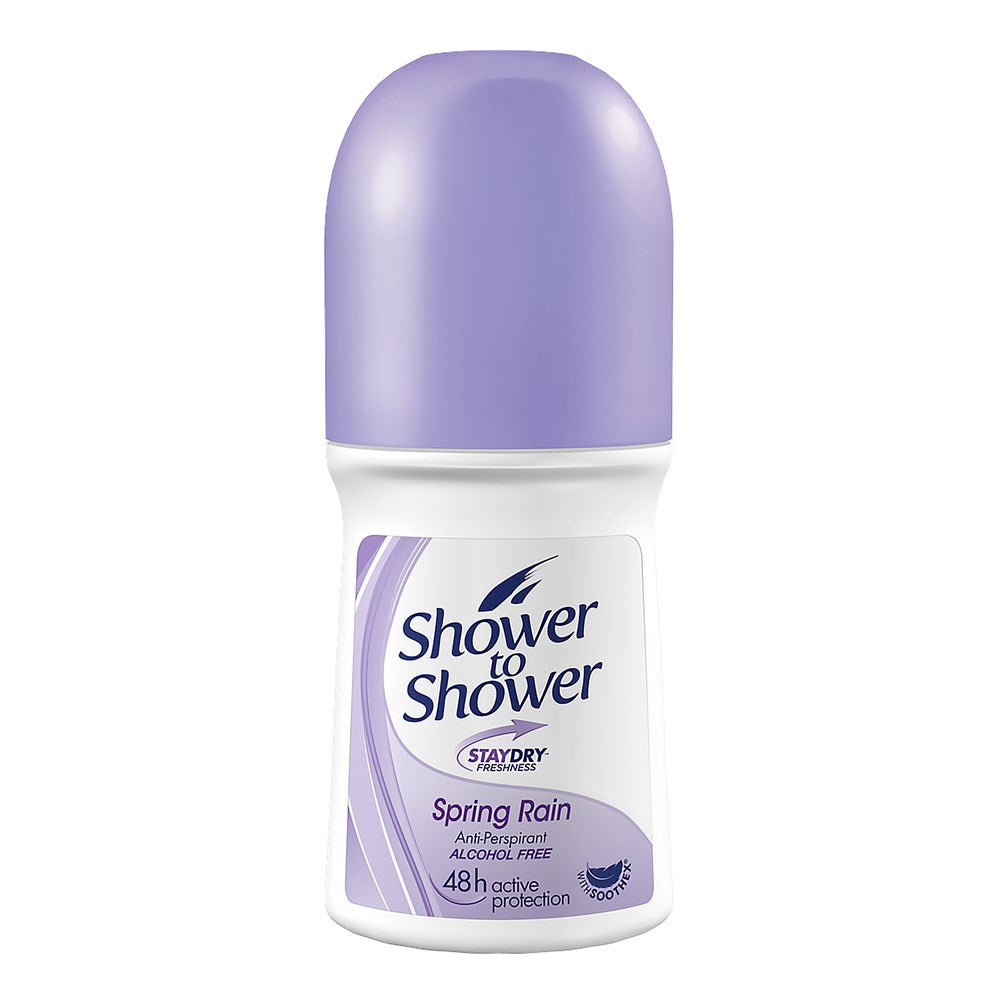 Shower to Shower Women Roll On Deodorant (50ml/1.69oz) - Spring Rain