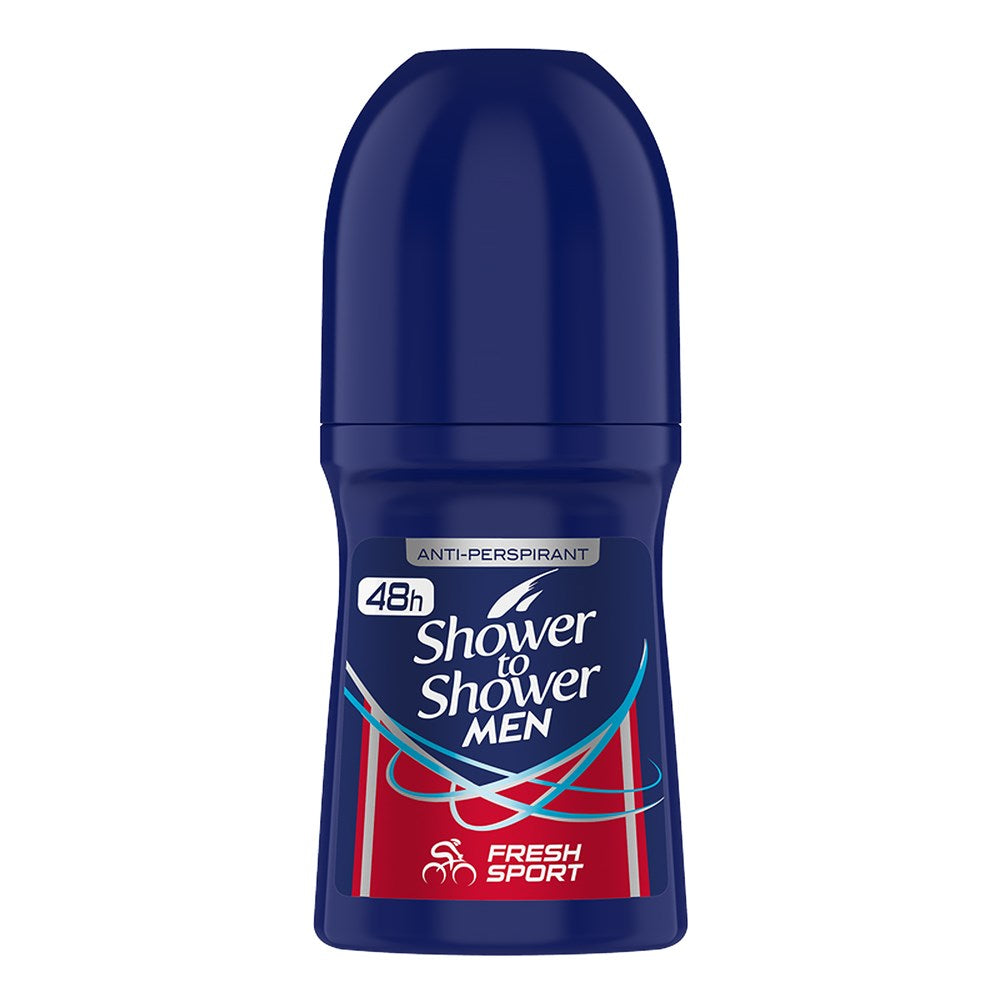 Shower to Shower Mens Roll On Deodorant (50ml/1.69oz) - Fresh Sport