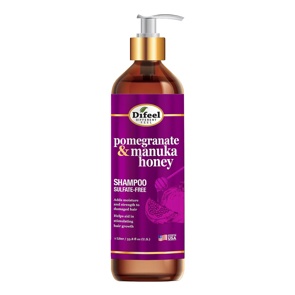 Difeel(Sunflower)  Pomegranate & Manuka Honey Sulfate Free Shampoo - 33.8oz