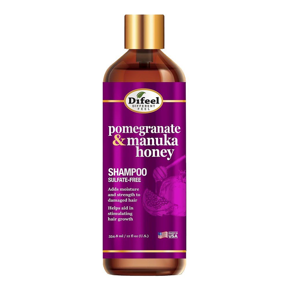 Difeel(Sunflower)  Pomegranate & Manuka Honey Sulfate Free Shampoo - 12oz