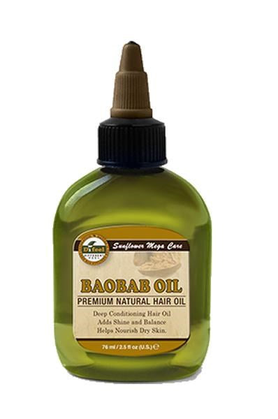 Difeel(Sunflower)  99% Natural Blend Premium Hair Oil - 2.5 OZ / Baobab Oil