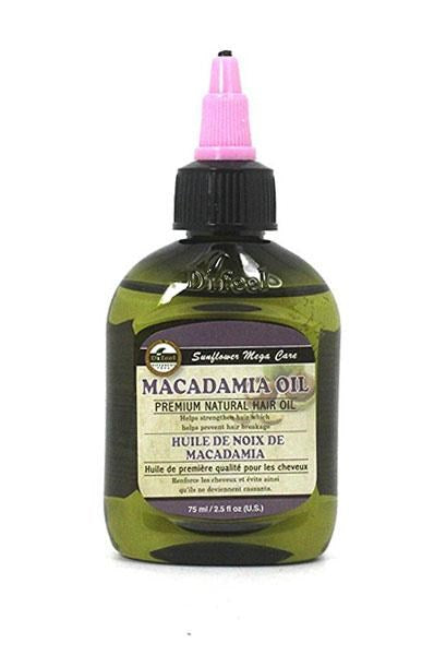 Difeel(Sunflower)  99% Natural Blend Premium Hair Oil - 2.5 OZ / Macadamia Oil