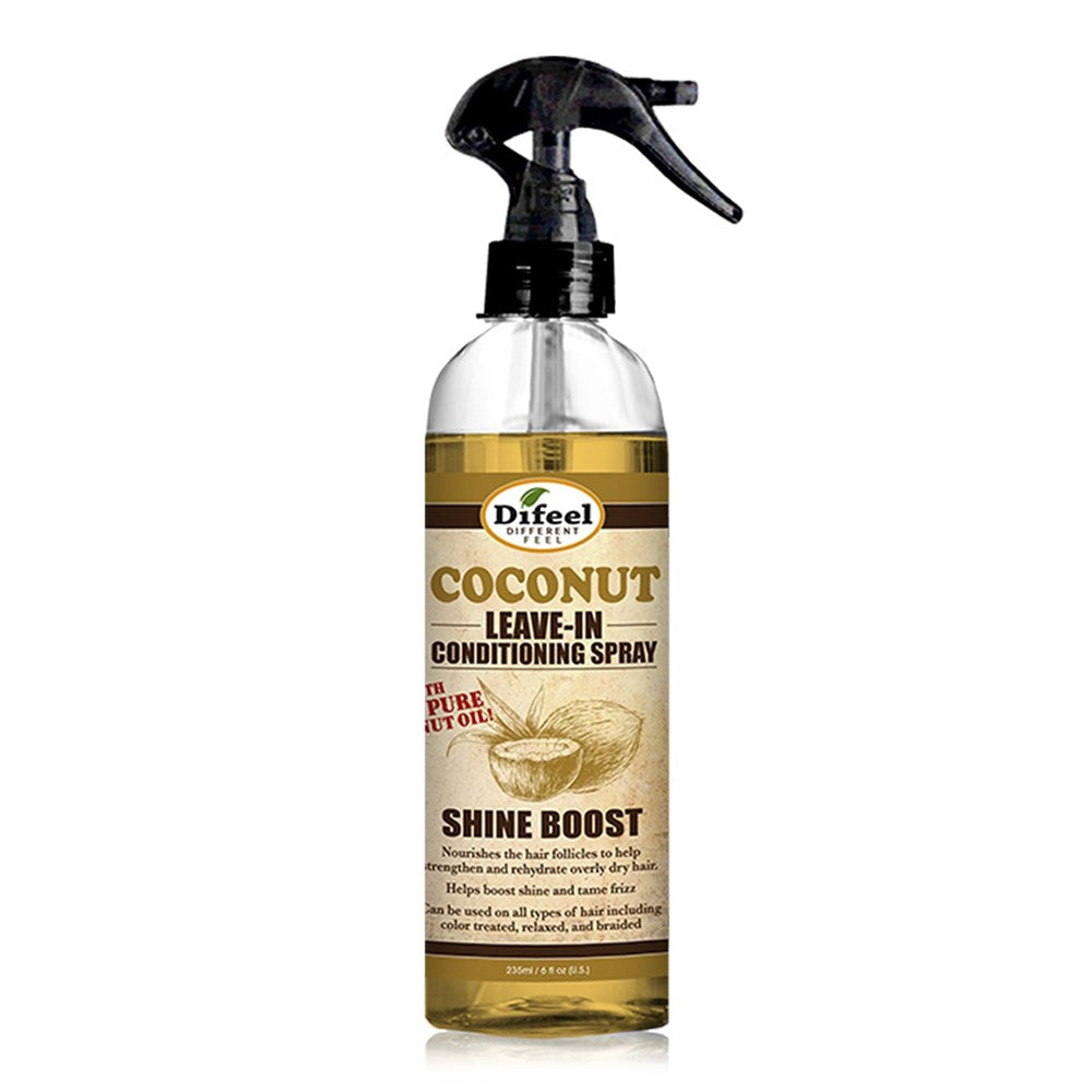 Difeel(Sunflower) Leave In Conditioning Spray (6oz) - Shine Boost Coconut