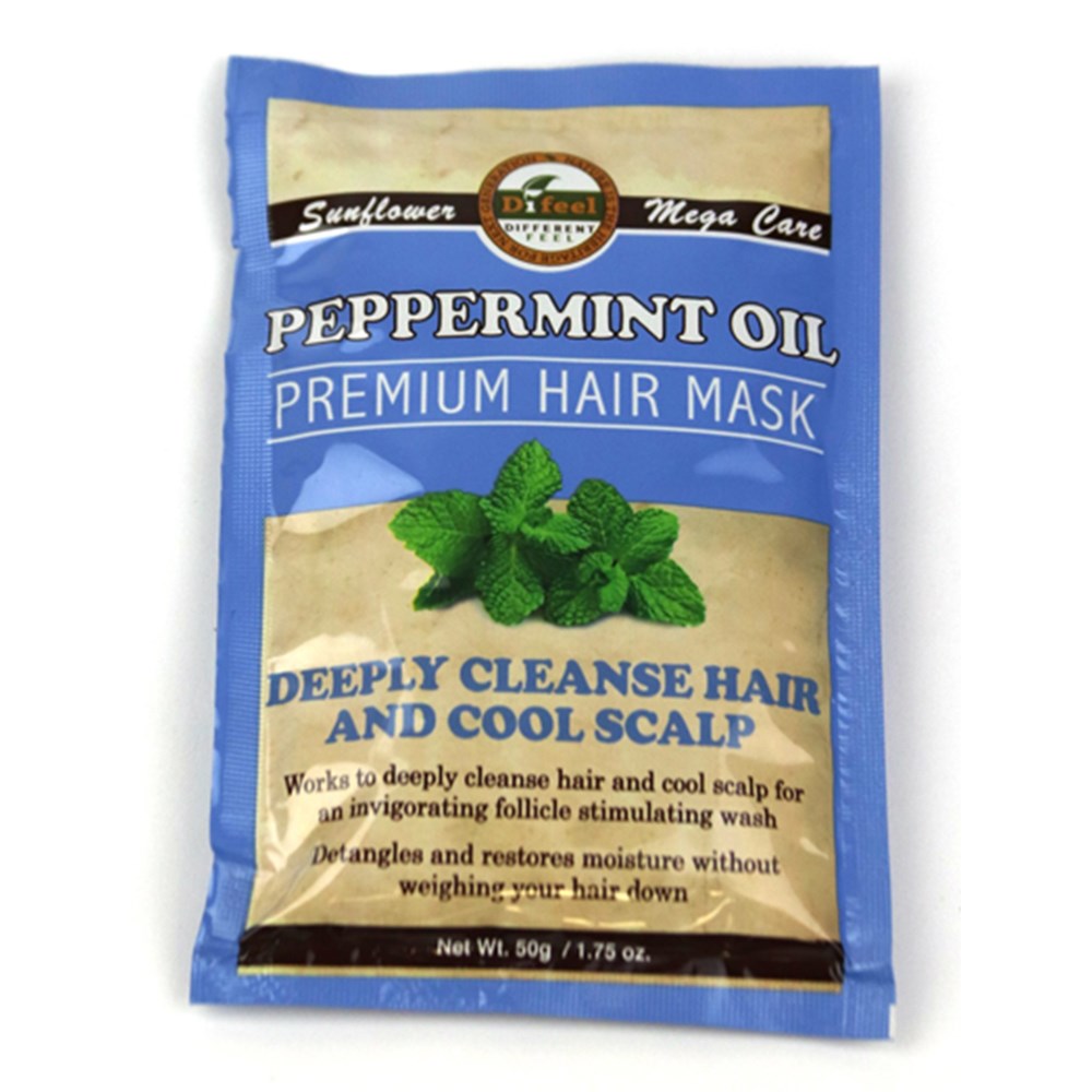 Difeel(Sunflower)  Premium Hair Mask Packet (1.75oz) - Peppermint Oil