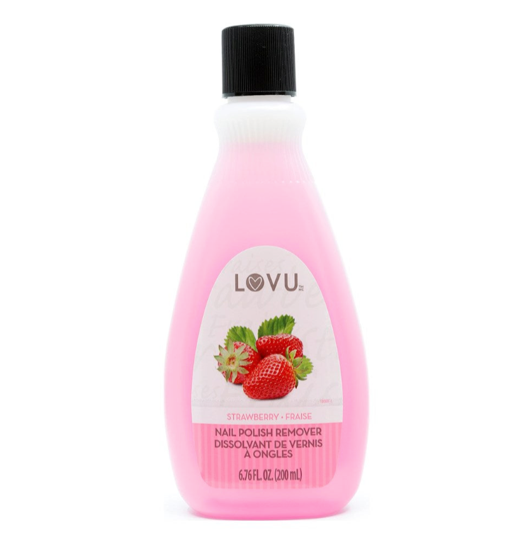 DELON LOVU Nail Polish Remover - 6.76oz / Strawberry