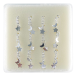 INTERVISION 925 Stering Silver Nose Stud - Silver / NP18008-4