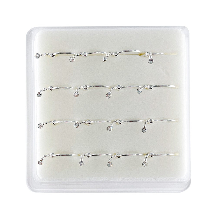 INTERVISION 925 Stering Silver Nose Stud - Silver / NP18008-5
