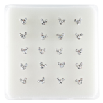 INTERVISION 925 Stering Silver Nose Stud - Silver / NP19009-1
