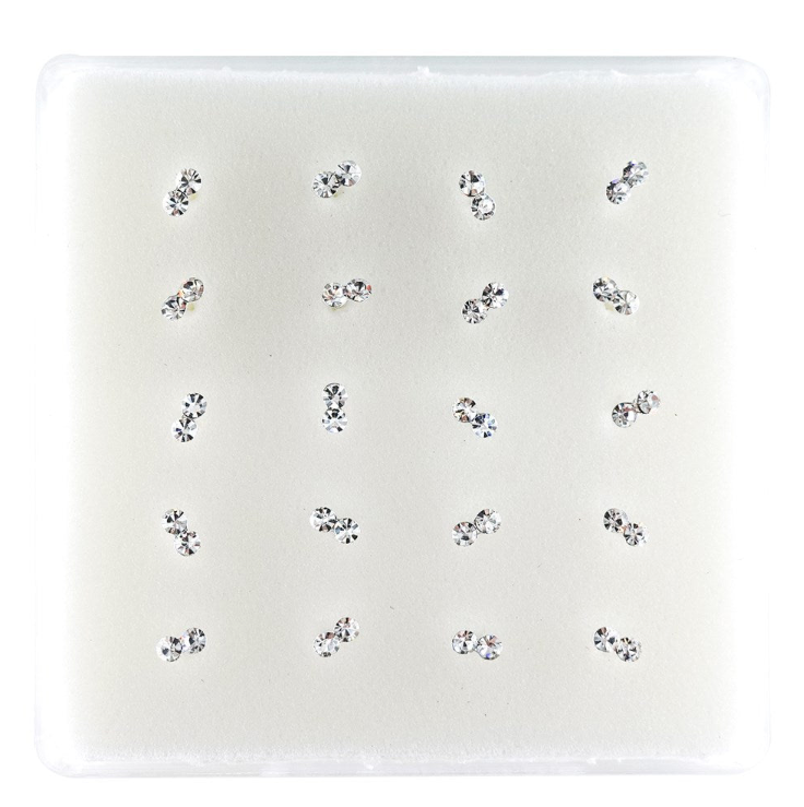 INTERVISION 925 Stering Silver Nose Stud - Silver / NP19009-12