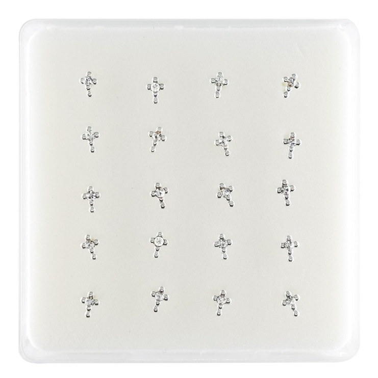 INTERVISION 925 Stering Silver Nose Stud - Silver / NP19009-15