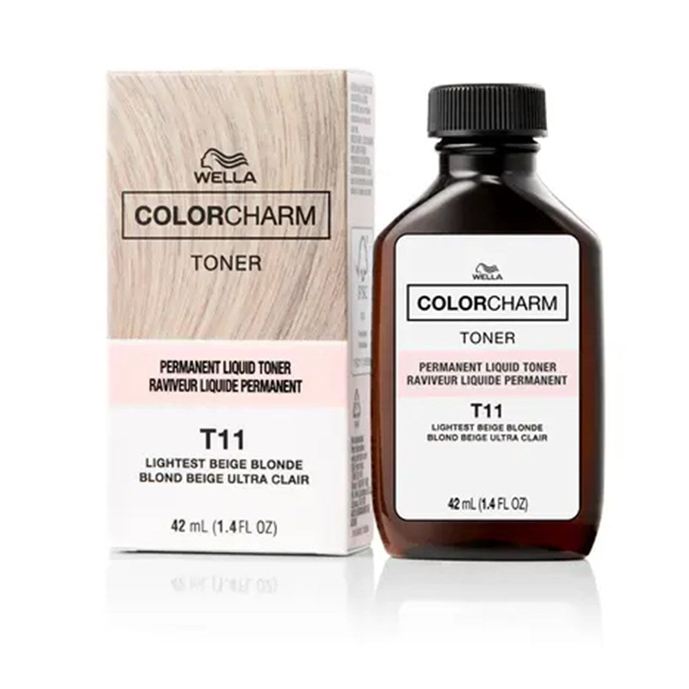 WELLA Color Charm Permanent Liquid Hair color (1.42oz) - T11 Lightest Beige Blonde