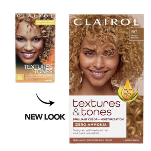 TEXTURES & TONES Permanent Moisture Rich Hair Color Kit - 6G Honey Blonde