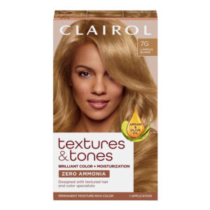 TEXTURES & TONES Permanent Moisture Rich Hair Color Kit - 7G Lightest Blonde
