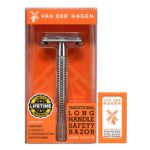 VAN DER HAGEN Chrome Safety Razor - 110mm Handle