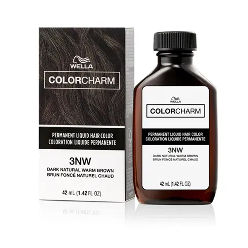 WELLA Color Charm Permanent Liquid Hair color (1.42oz) - 3NW Dark Natural Warm Brown