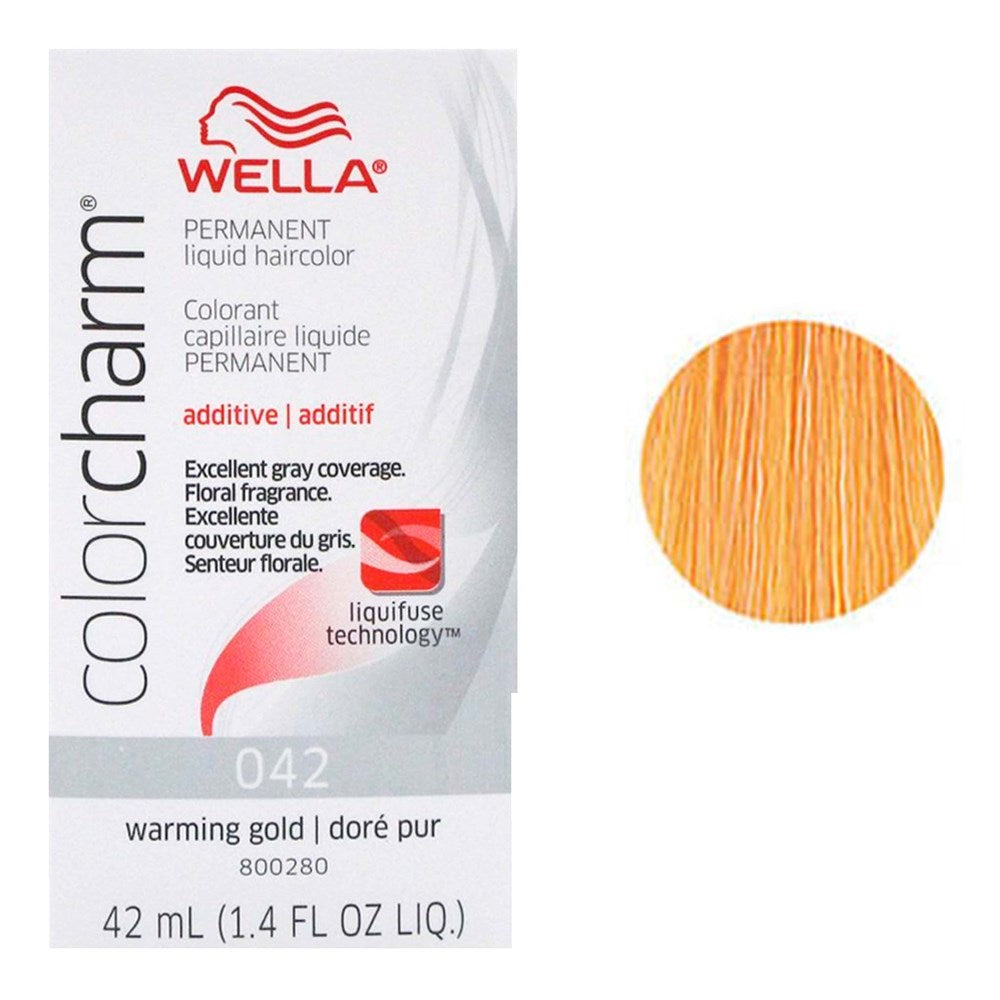 WELLA Color Charm Permanent Liquid Hair color (1.42oz) - 042 Warming Gold