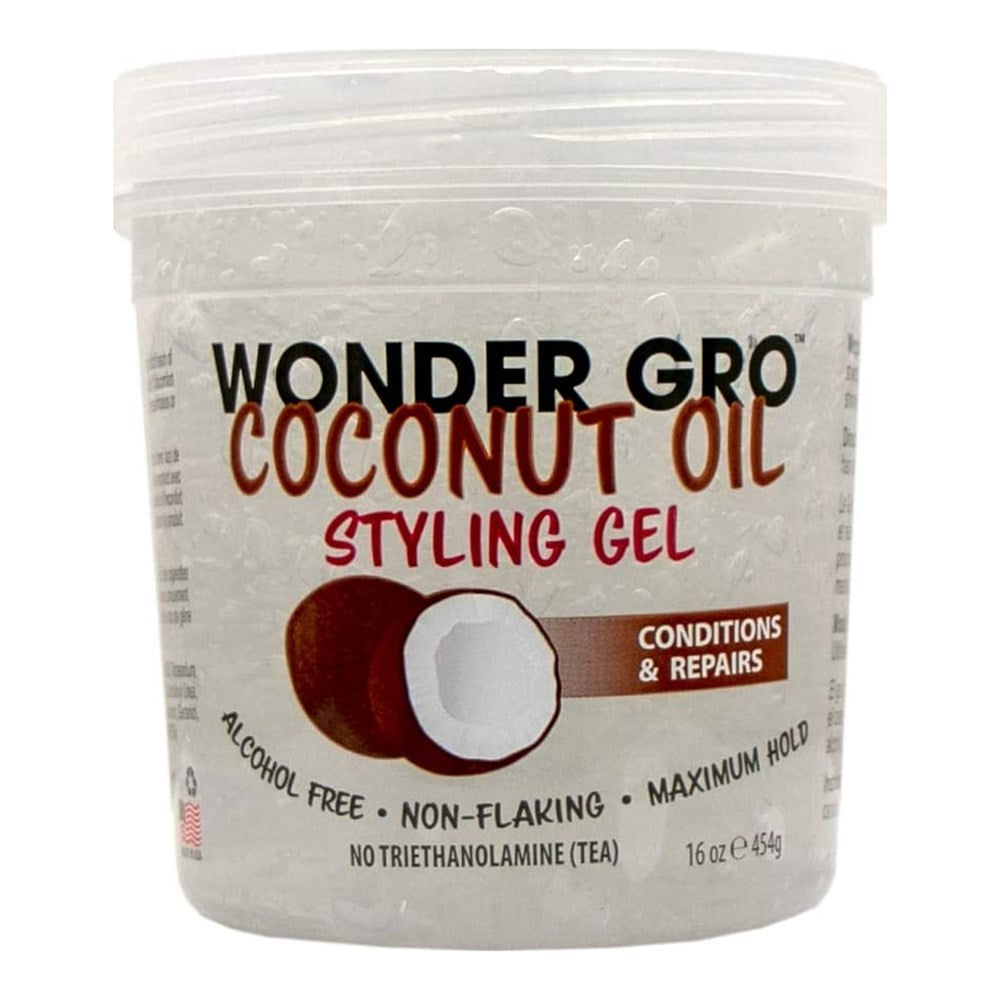 WONDER GRO Hair Styling Gel (16oz) - Coconut Oil