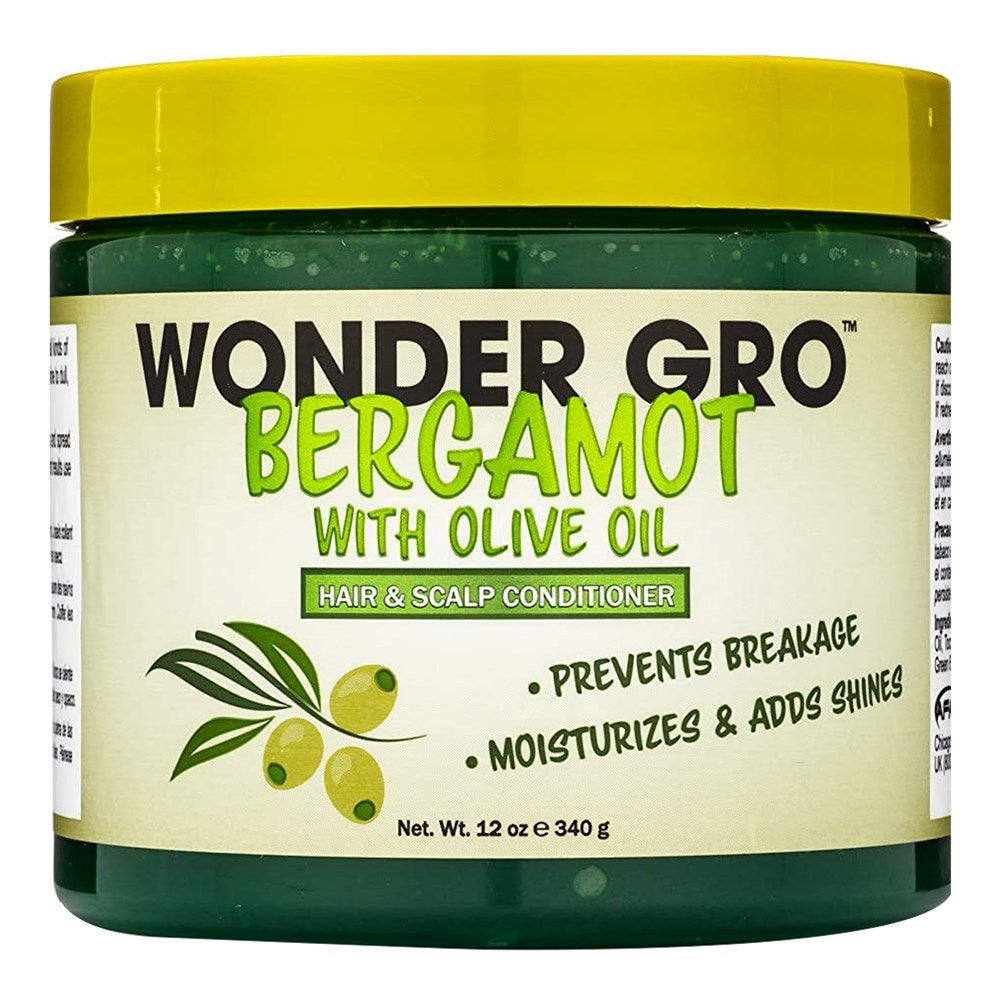 WONDER GRO Hair & Scalp Conditioner (12oz) - Bergamot with Olive Oil