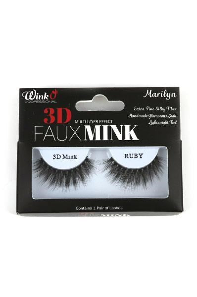 WINK O 3D Faux Mink Multi-Layer Effect Eyelash - Ruby